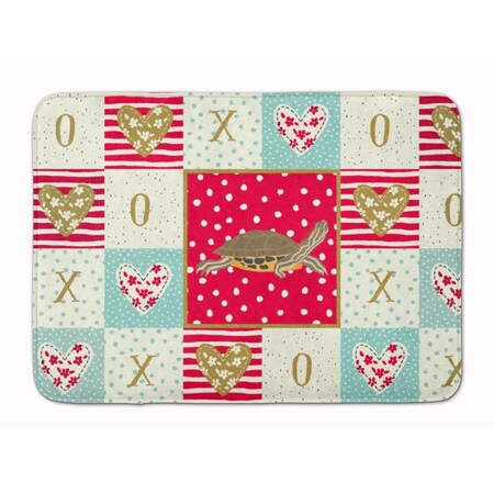 Carolines Treasures 19 x 27 in. Pond Slider Turtle Machine Washable Memory Foam Mat CK5538RUG